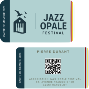 carte membre association jazz'opale festival